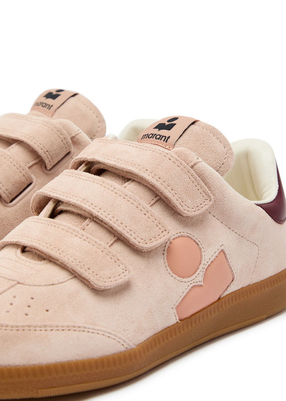 Isabel Marant Beth Panelled Suede Sneakers Pink