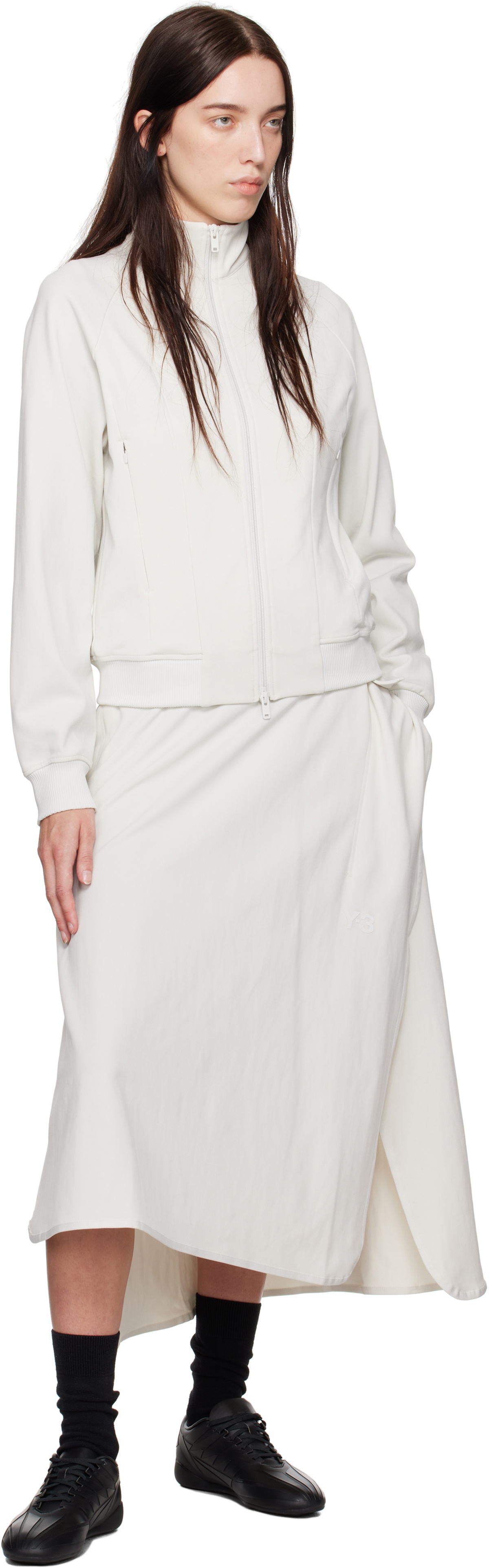 Y-3 Off-White Track Midi Skirt