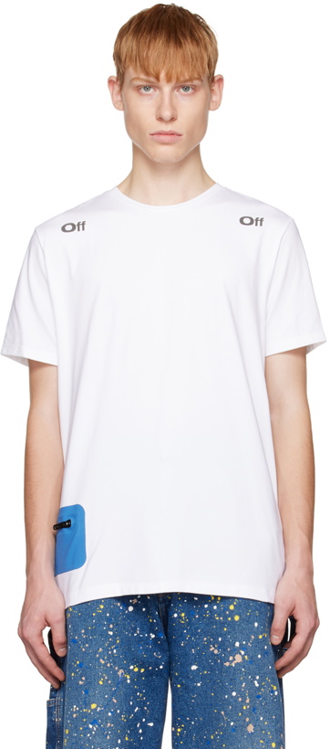 Photo: Off-White White Zip Pocket T-Shirt