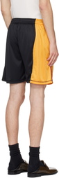 Martine Rose Black & Yellow Collage Football Shorts