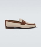 Church's Leather-trimmed loafers