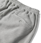nonnative - Coach Frayed Mélange Loopback Cotton-Blend Jersey Drawstring Shorts - Gray