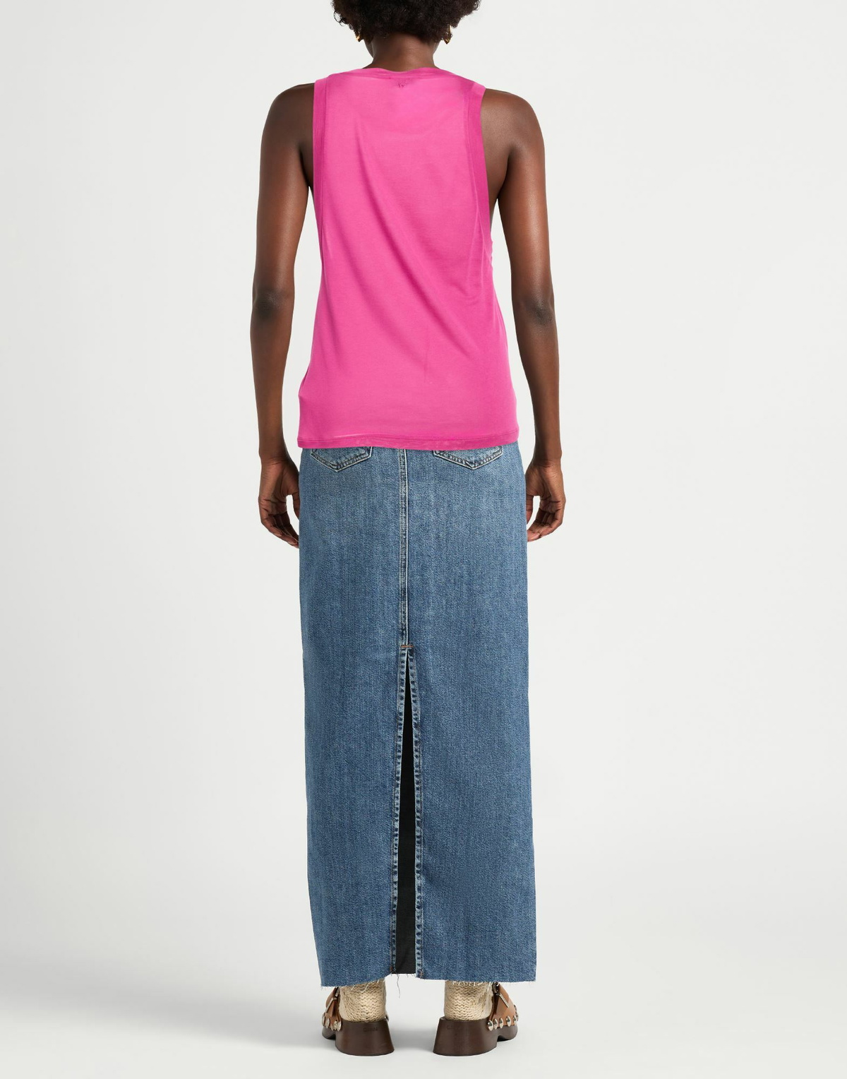 Dondup Womens Tank top Fuchsia