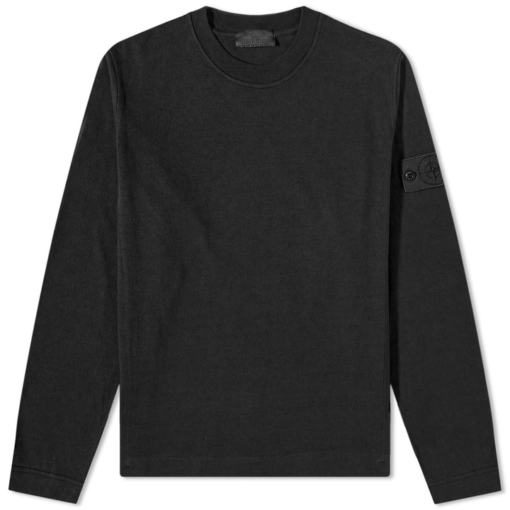 Photo: Stone Island Men's Ghost Crew Neck Sweat in Black