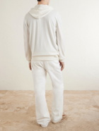 Brunello Cucinelli - Cashmere Zip-Up Hoodie - White