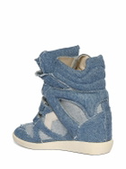 ISABEL MARANT - Bekett Denim & Mesh High Top Sneakers