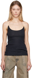 Y/Project Black Invisible Strap Tank Top