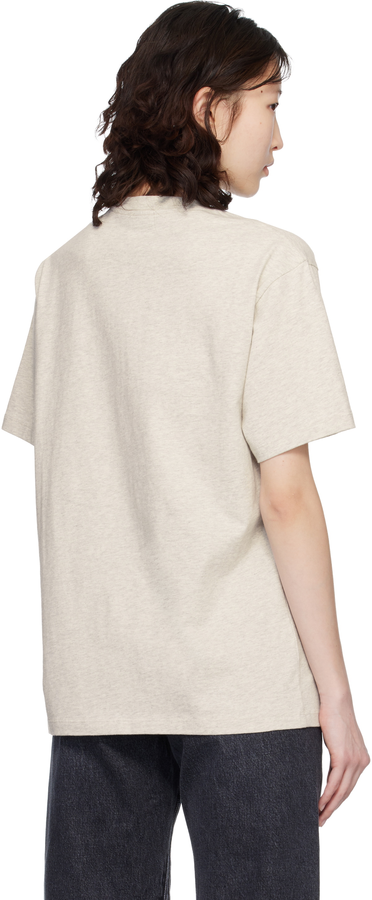Kenzo Gray Kenzo Paris 'KENZO Wild Tiger' Embroidered Loose T-shirt
