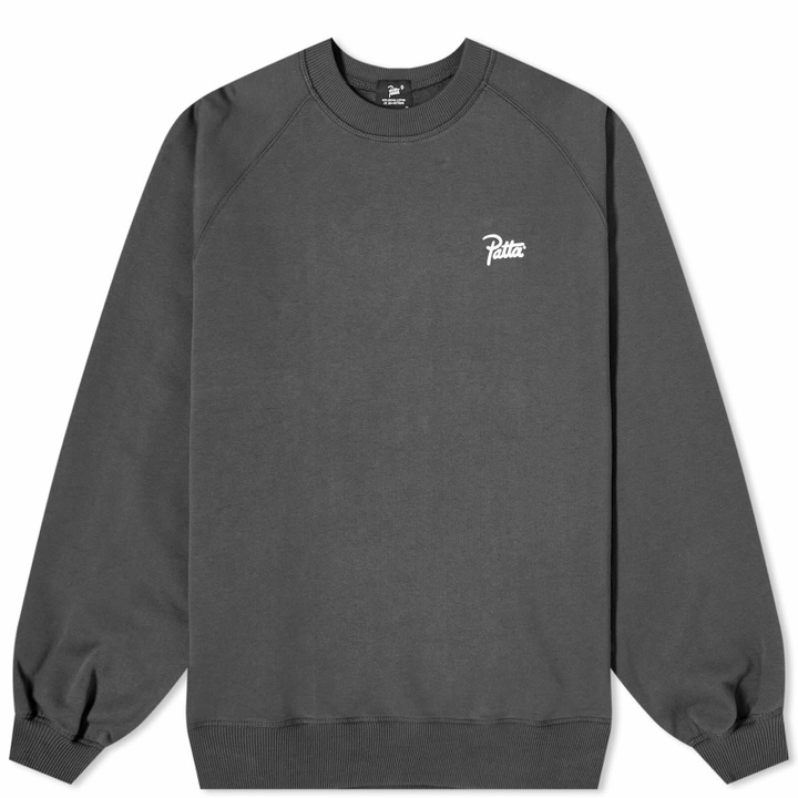Photo: Patta Women's Femme Basic Raglan Crewneck Sweater in Raven