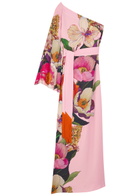 Borgo DE Nor Leia Floral-print Chiffon Maxi Dress Pink