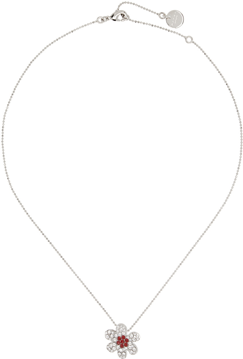Marni Silver Daisy Pendant Necklace