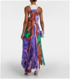 Dorothee Schumacher Rainbow Flames linen maxi dress