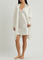 Simone PÉRÈLE Love Me Lace-trim Silk-satin Night Dress Ivory