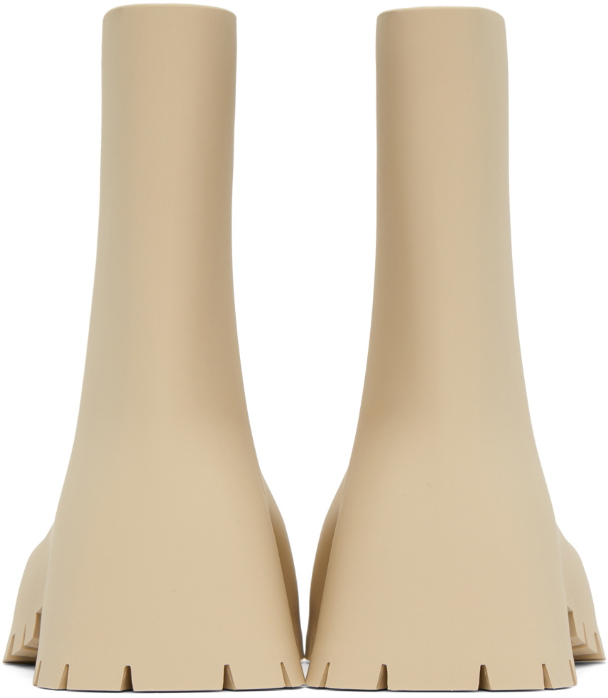 Balenciaga Beige Trooper Ankle Boots