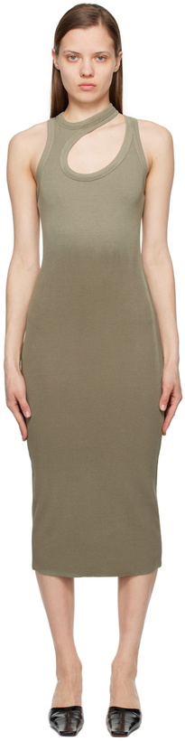 Photo: COTTON CITIZEN Khaki Verona Midi Dress