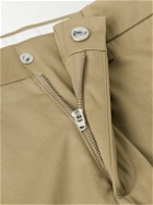 Dunhill - Straight-Leg Stretch Cotton and Cashmere-Blend Chinos - Brown