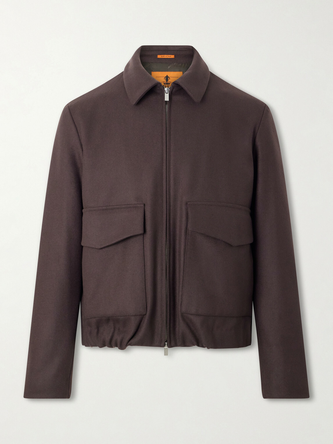 Barena - Wool-Blend Felt Blouson Jacket - Brown
