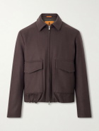 Barena - Wool-Blend Felt Blouson Jacket - Brown