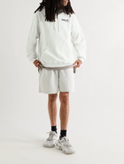 BALENCIAGA - Logo-Embroidered Cotton-Jersey Hoodie - White