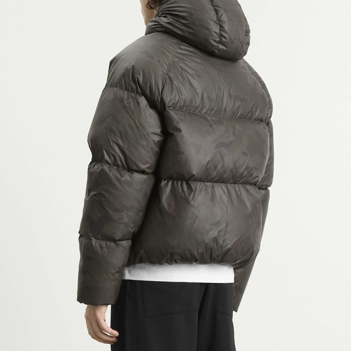 Cole Buxton Men's Stealth Hooded Down Jacket in Black