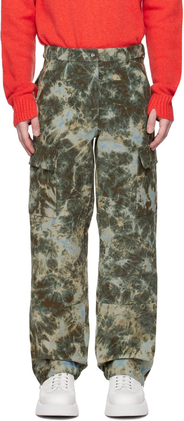 ALTU Green Tie-Dye Cargo Pants