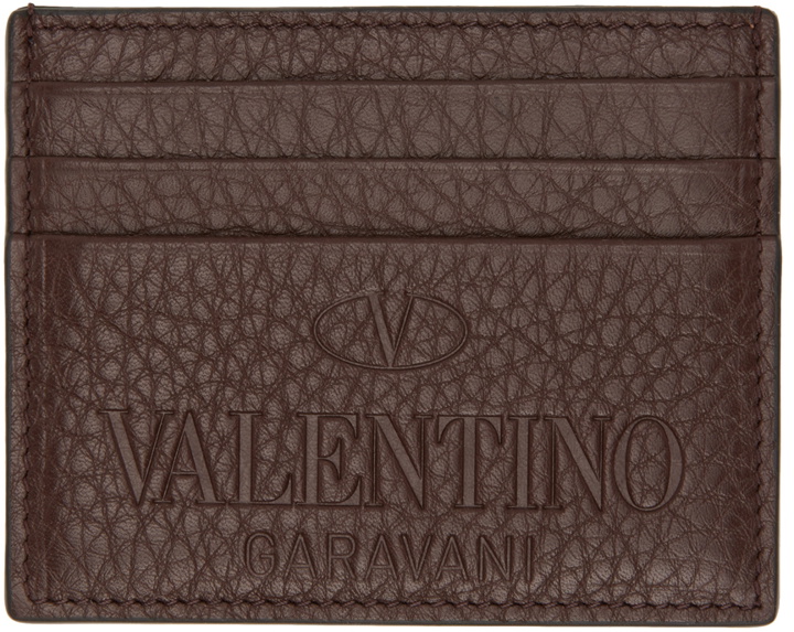 Photo: Valentino Garavani Brown Identity Card Holder