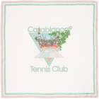 Casablanca White 'Tennis Club' Icon Scarf