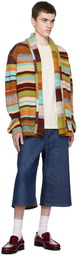 The Elder Statesman Multicolor Italy Smoking Cardigan