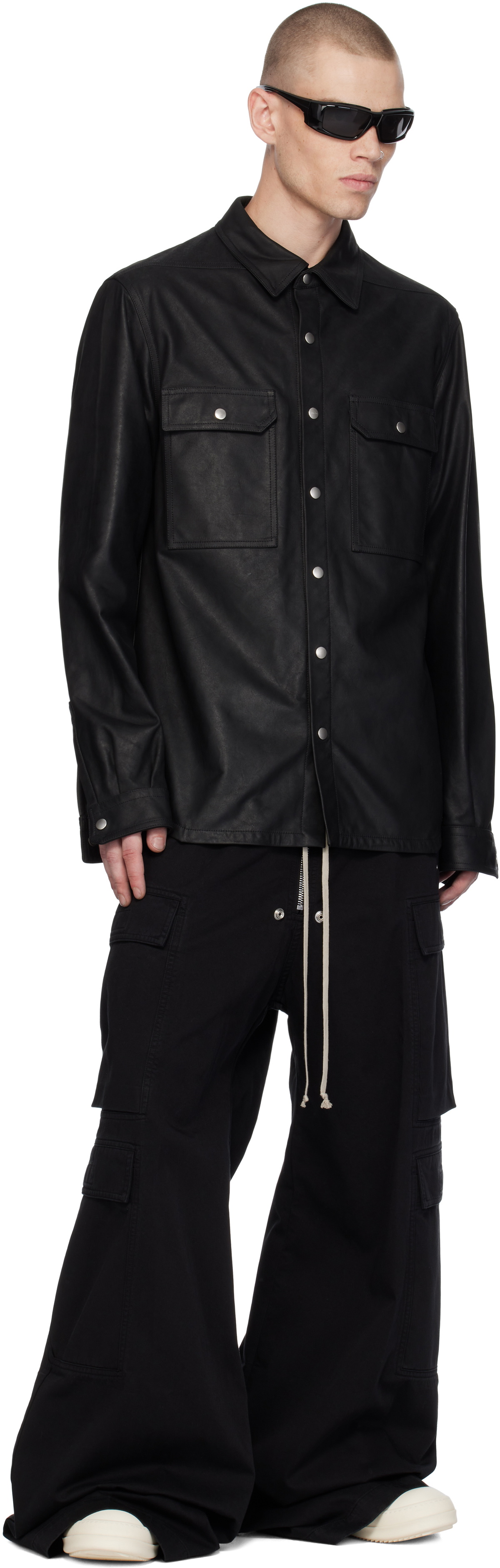 Rick Owens DRKSHDW Black Porterville Double Jumbo Belas Cargo