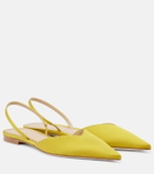 Victoria Beckham Victoria satin slingback flats