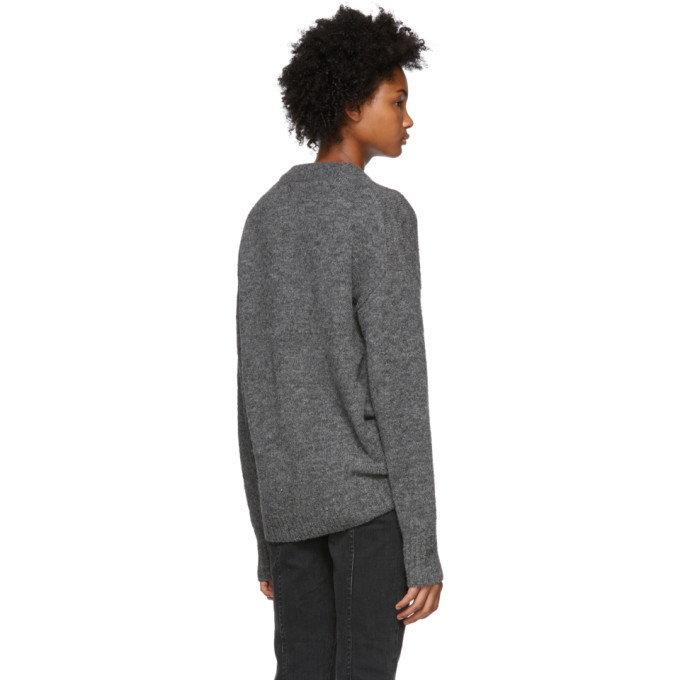 Tibi Grey Easy Cozy Sweater