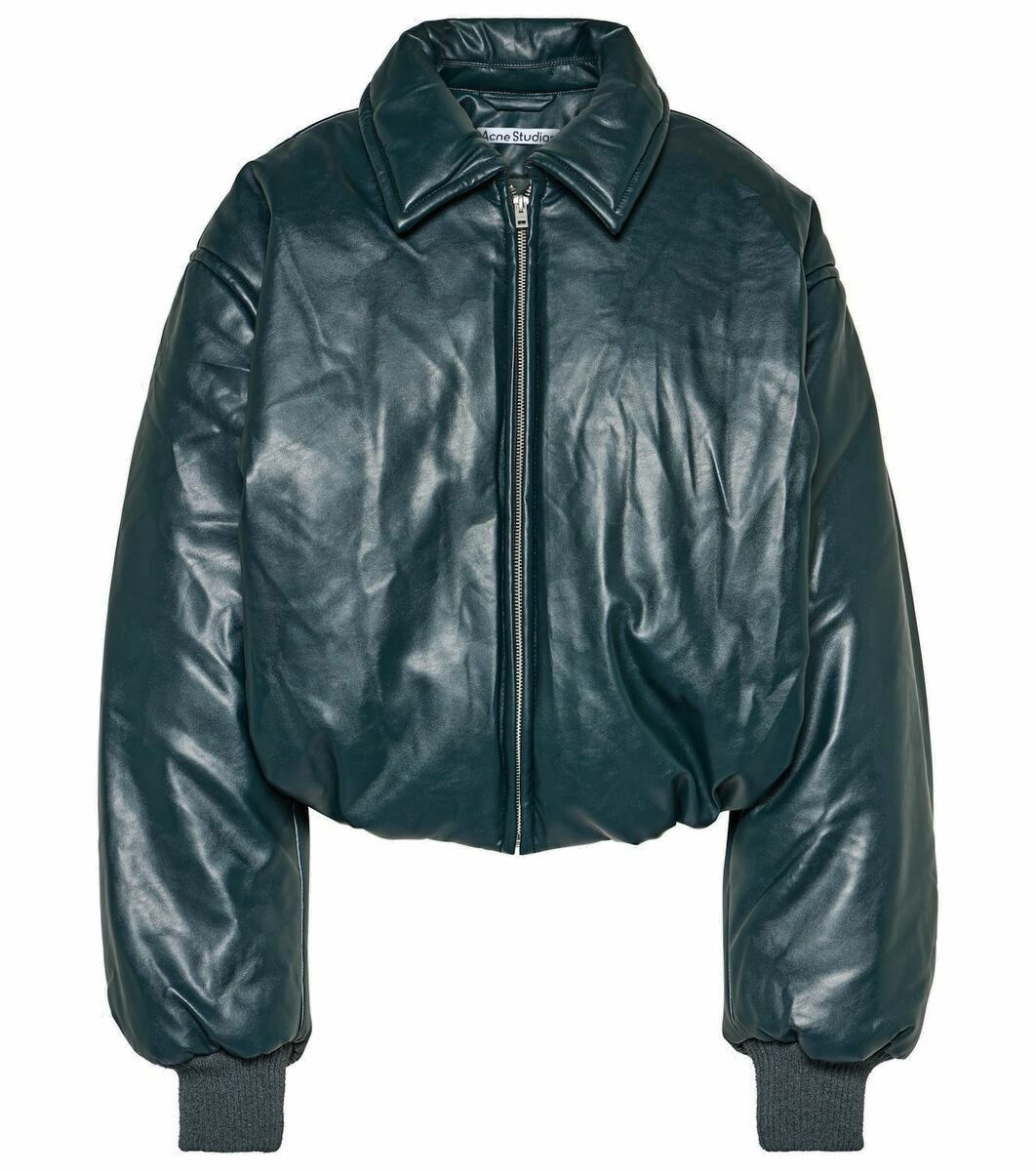 Acne Studios Onnea faux leather bomber jacket Acne Studios