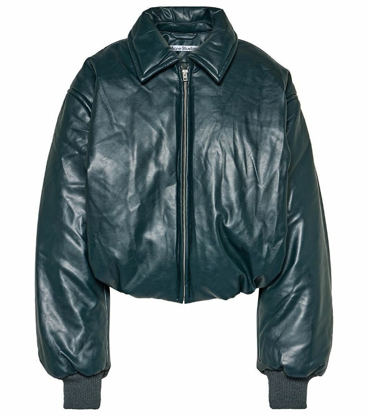 Photo: Acne Studios Onnea faux leather bomber jacket
