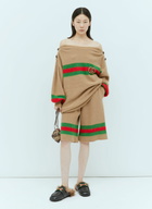 Gucci Interlocking GG Wool Mohair Bermuda Shorts