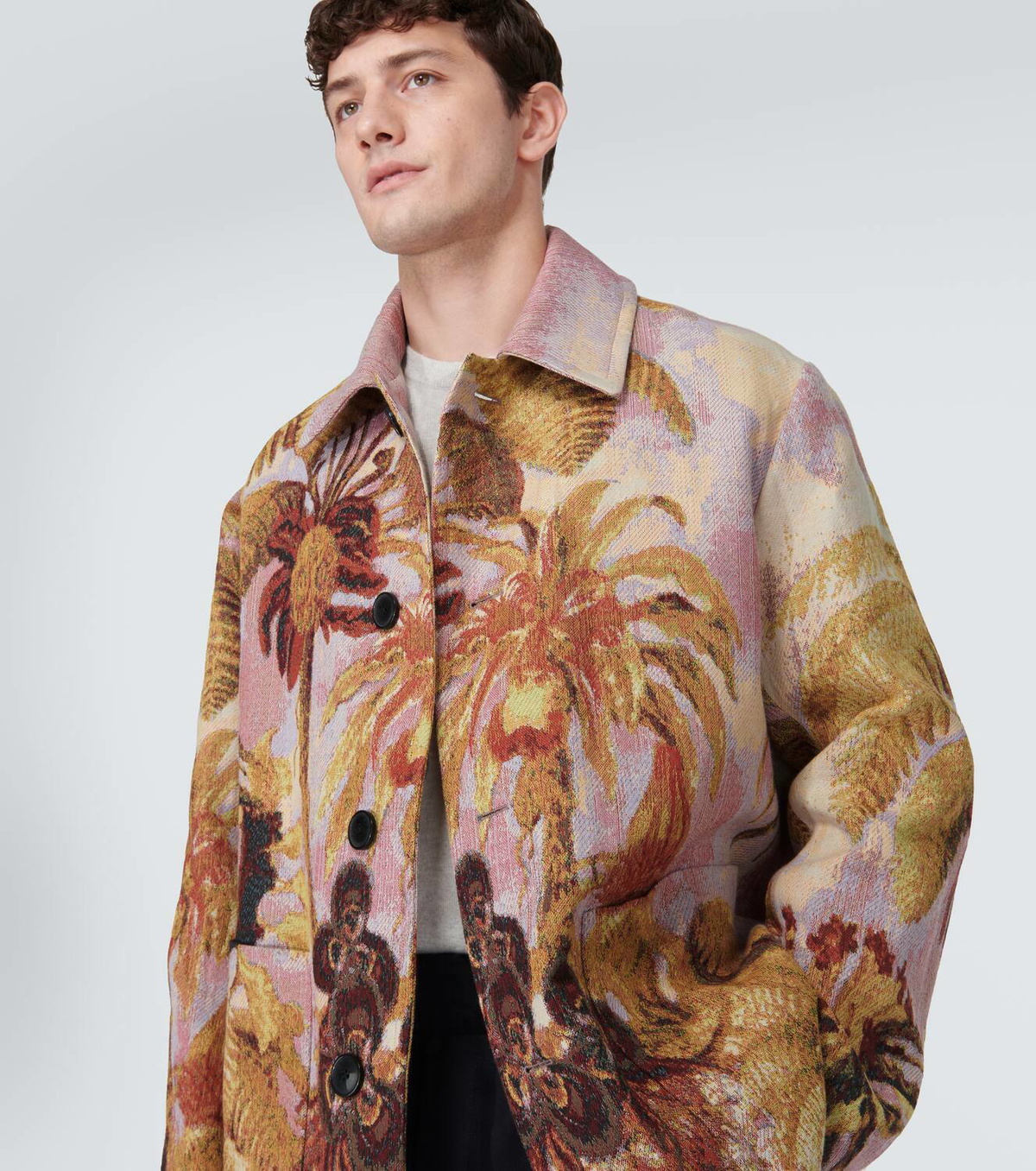 ジャケット・アウター DRIES VAN NOTEN cotton tracker jacket DRIES VAN NOTEN Garment-Dyed Cotton-Canvas Jacket for Men