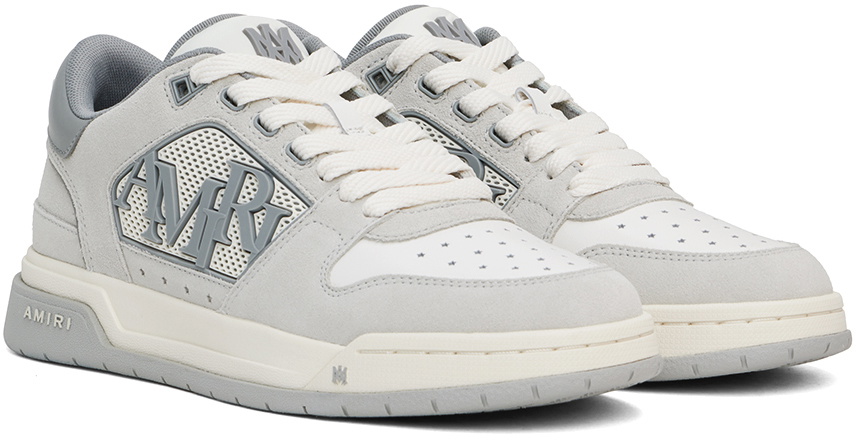 24AW new/AMIRI クラシックロートップスニーカー Sneakers Gray AMIRI Gray & White Suede Classic Low Sneakers Amiri
