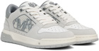 AMIRI Gray & White Suede Classic Low Sneakers