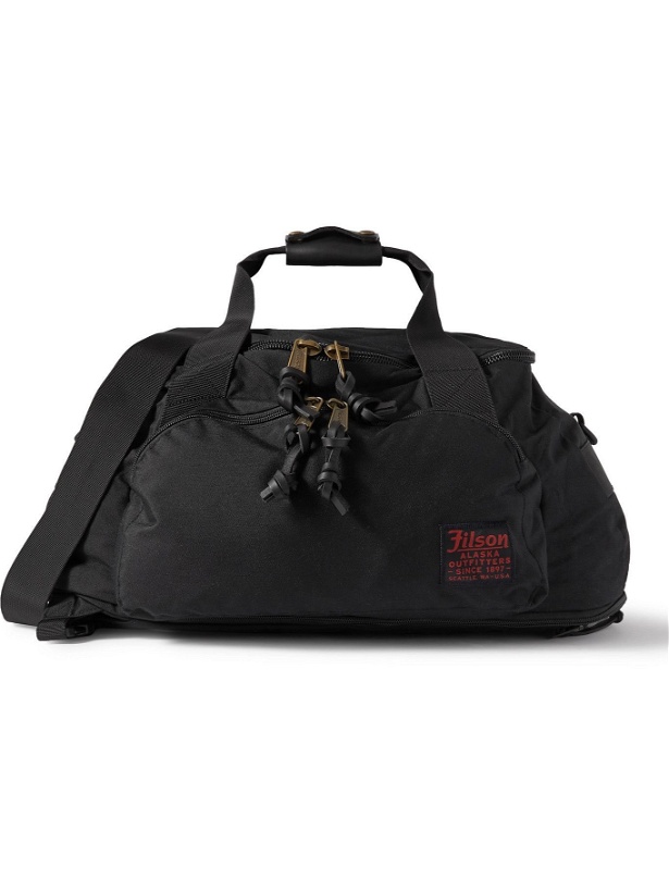 Photo: FILSON - Leather-Trimmed Nylon Duffle Bag