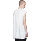 Rick Owens Drkshdw White Graphic Tarp T-Shirt