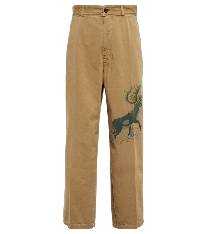 Photo: Incotex x Facetasm Printed wide-leg cotton pants