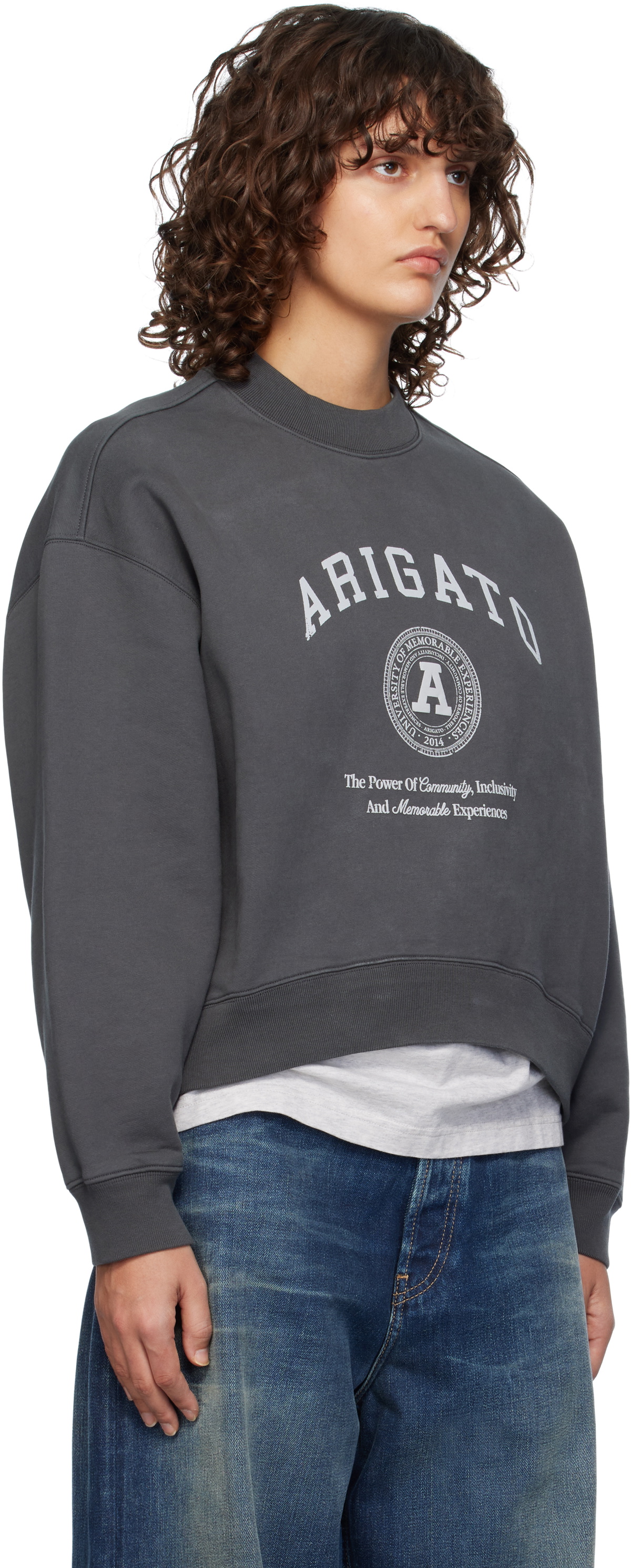 Axel Arigato Gray University Sweatshirt