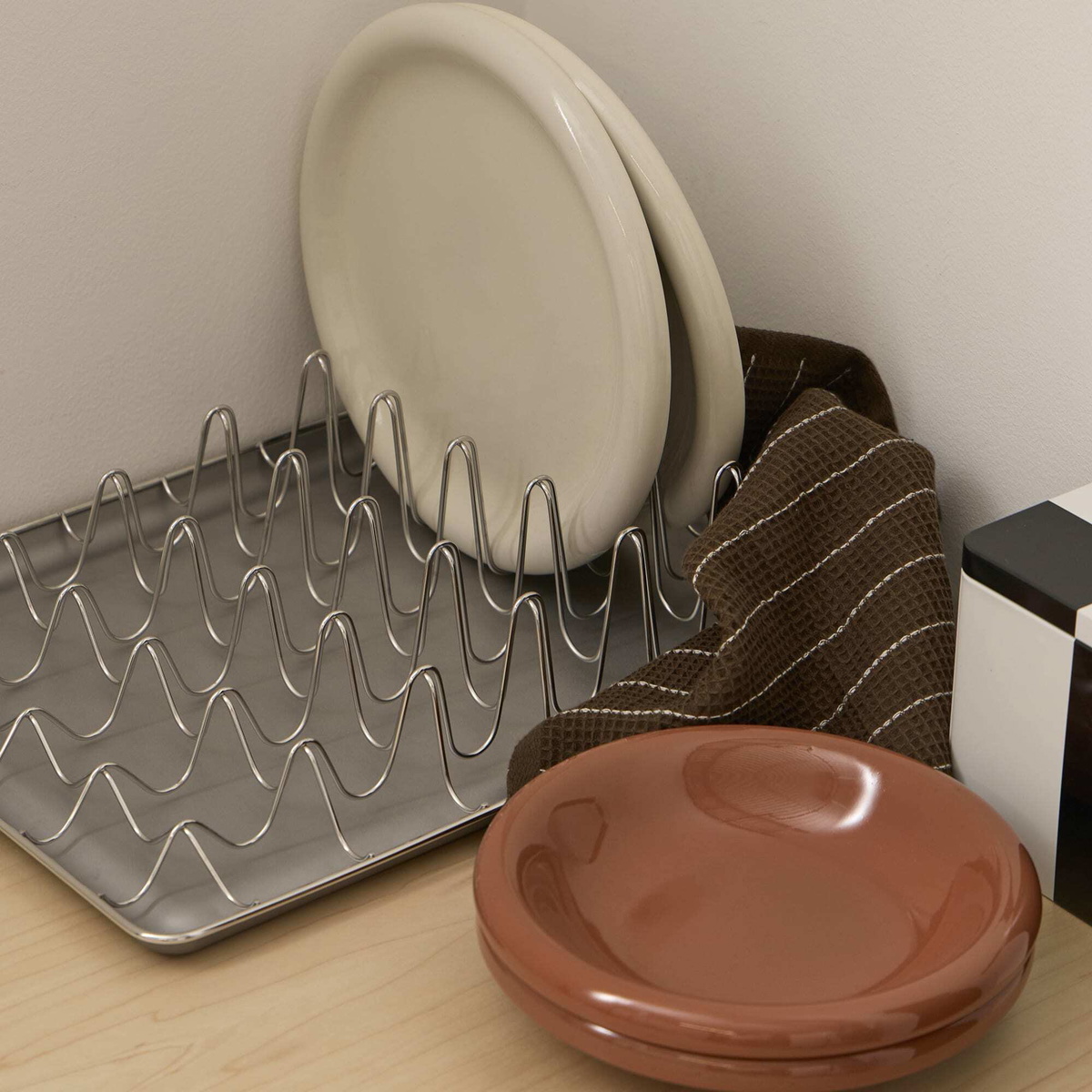 HAY Shortwave Dish Rack in Stainless Steel