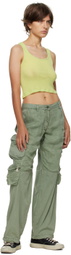 John Elliott Yellow Scoop Neck Tank Top