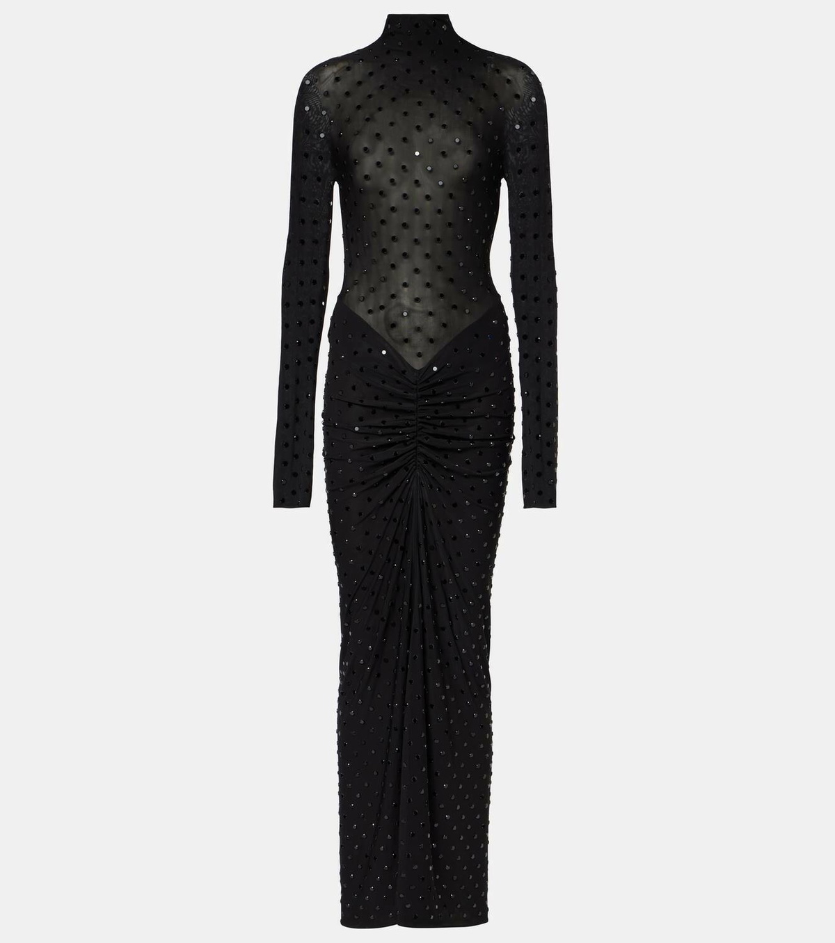 ワンピース ALAIA JERSEY LONG DRESS Alaïa Jersey Draped Sleeveless Maxi Dress | Saks Fifth Avenue