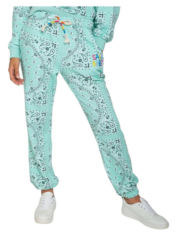 Photo: MC2 Saint Barth Cotton Bandanna Joggers With Saint Barth Embroidery