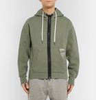 TOM FORD - Oversized Logo-Trimmed Garment-Dyed Loopback Cotton-Jersey Hoodie - Men - Green