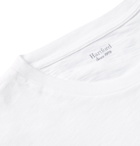 Hartford - Printed Slub Cotton-Jersey T-Shirt - White