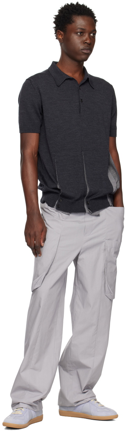 T/SEHNE SSENSE Exclusive Gray Polo