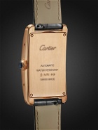 Cartier - Tank Américane Automatic 44.4mm 18-Karat Rose Gold and Alligator Watch, Ref. No. CRWGTA0134