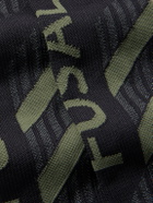 Fusalp - Logo-Jacquard Tech-Mesh Ski Socks - Green